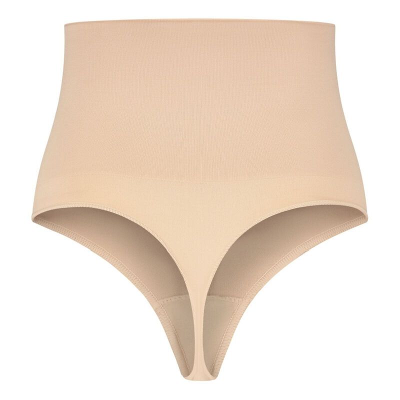 BYE-BRA - FAJA SIN COSTURAS ESTILO TANGA BEIGE TALLA L - Imagen 3