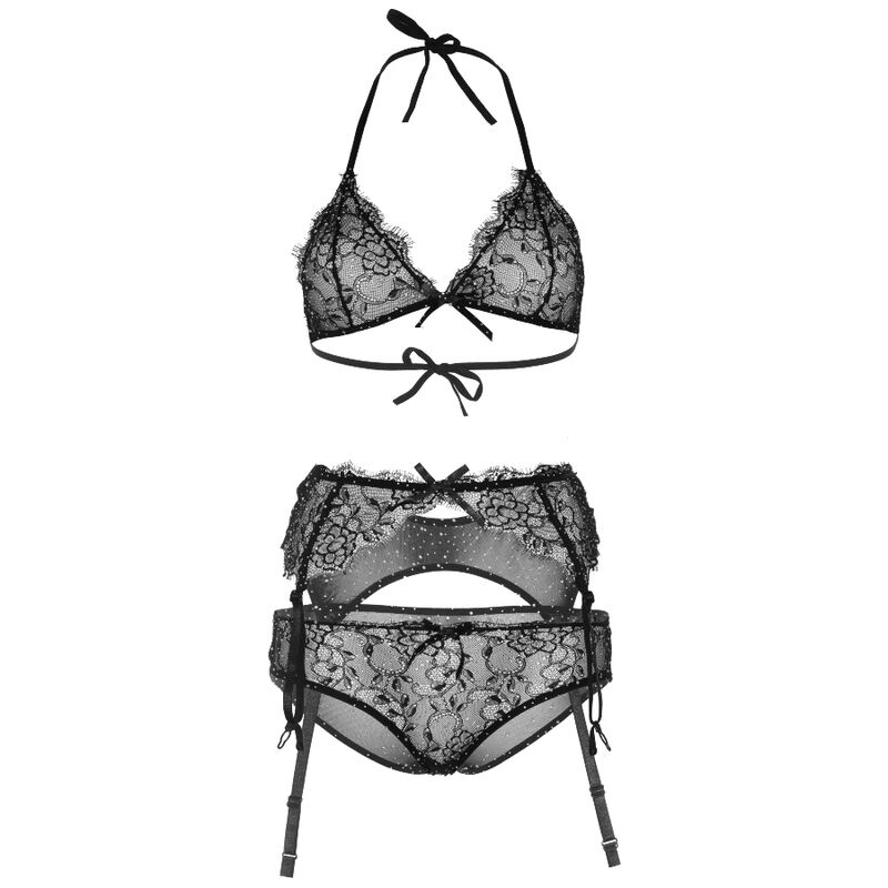 LEG AVENUE - SET DE TRES PIEZAS CON BRILLANTES M - Imagen 4