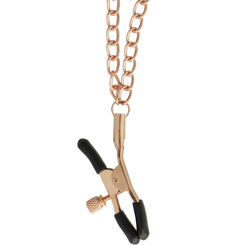 BEGME - BLACK EDITION COLLAR CON CADENAS Y PINZAS PEZONES CON FORRO DE NEOPRENO - Imagen 6