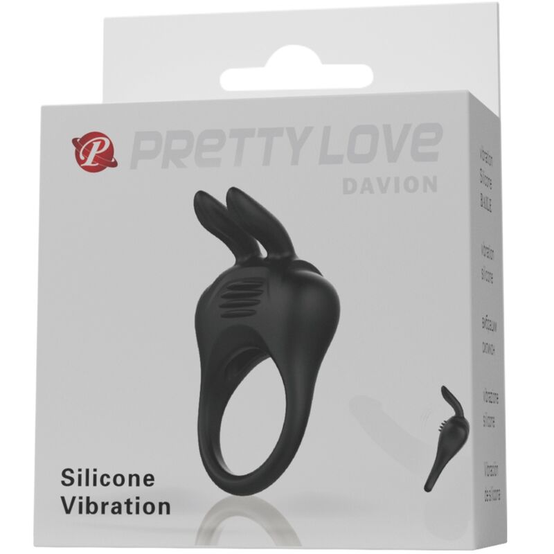 PRETTY LOVE - DAVION ANILLO VIBRADOR RABBIT - Imagen 2
