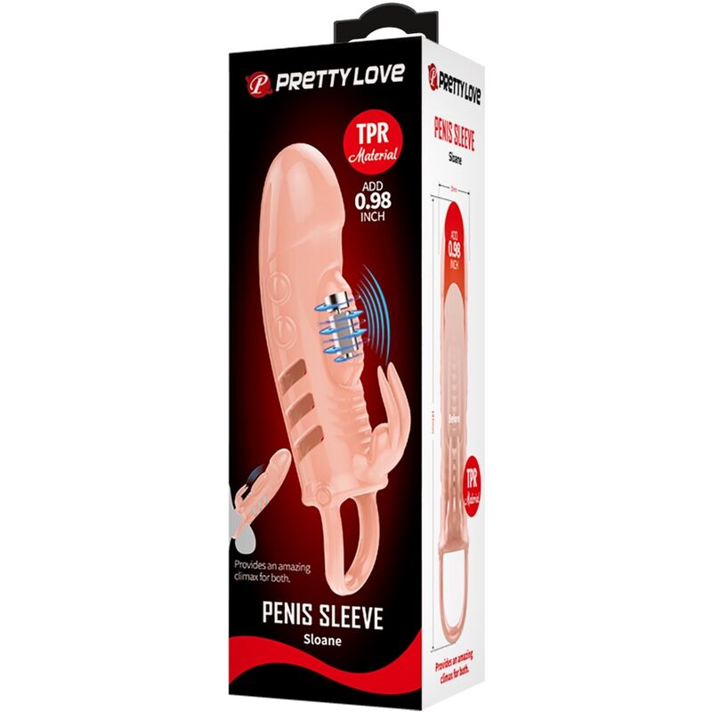 PRETTY LOVE - SLOANE FUNDA PENE RABBIT NATURAL - Imagen 5