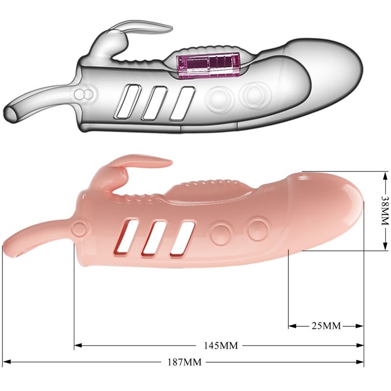 PRETTY LOVE - SLOANE FUNDA PENE RABBIT NATURAL - Imagen 4