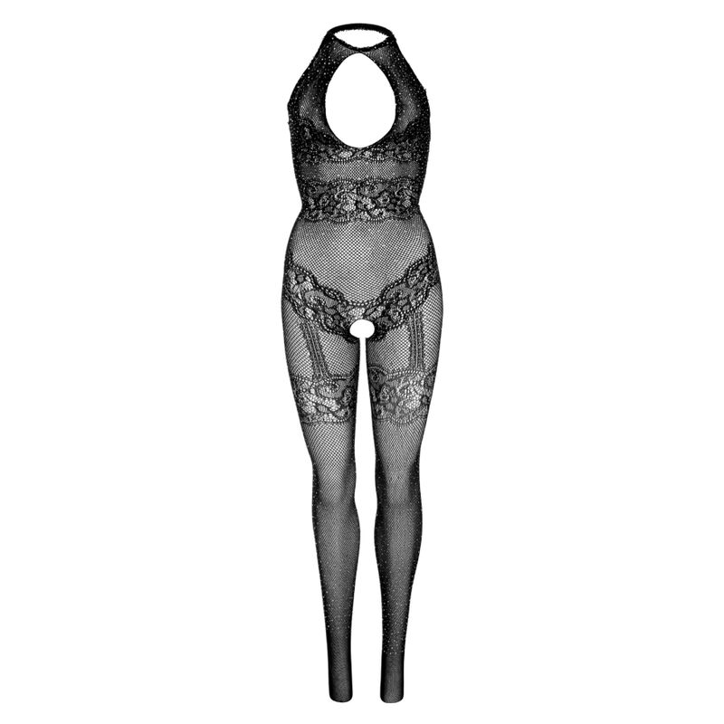 LEG AVENUE - BODYSTOCKING DE RED SIN COSTURAS TALLA ÚNICA - NEGRO - Imagen 3