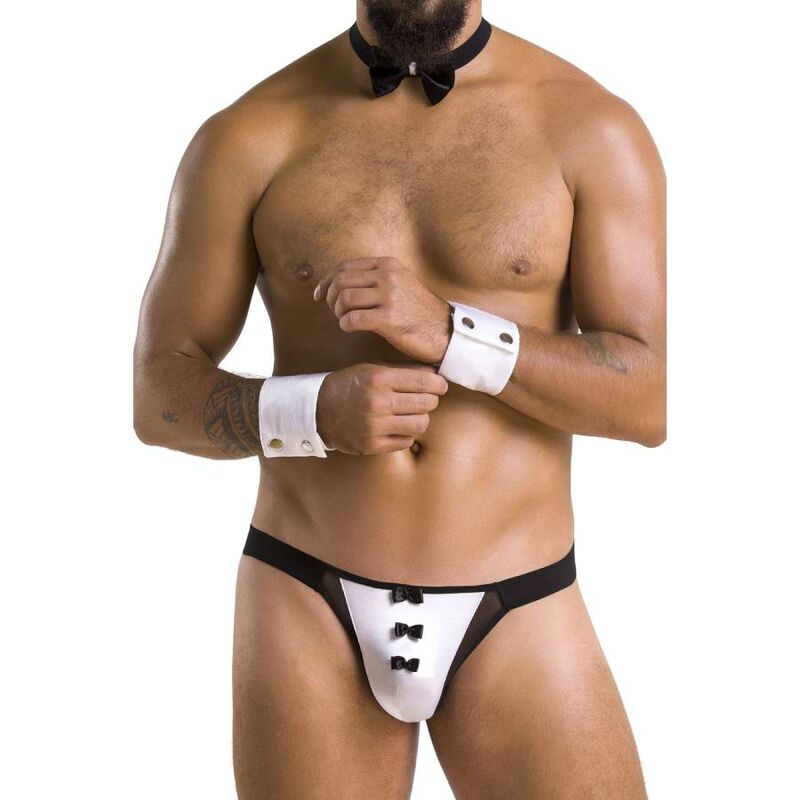 PASSION - 036 SLIP ALFROJO NEGRO L/XL - Imagen 3