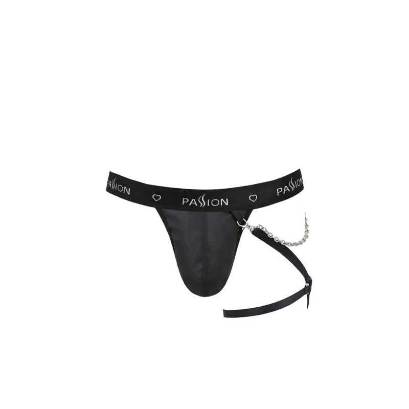 PASSION - 058 TANGA BILL NEGRO L/XL - Imagen 5