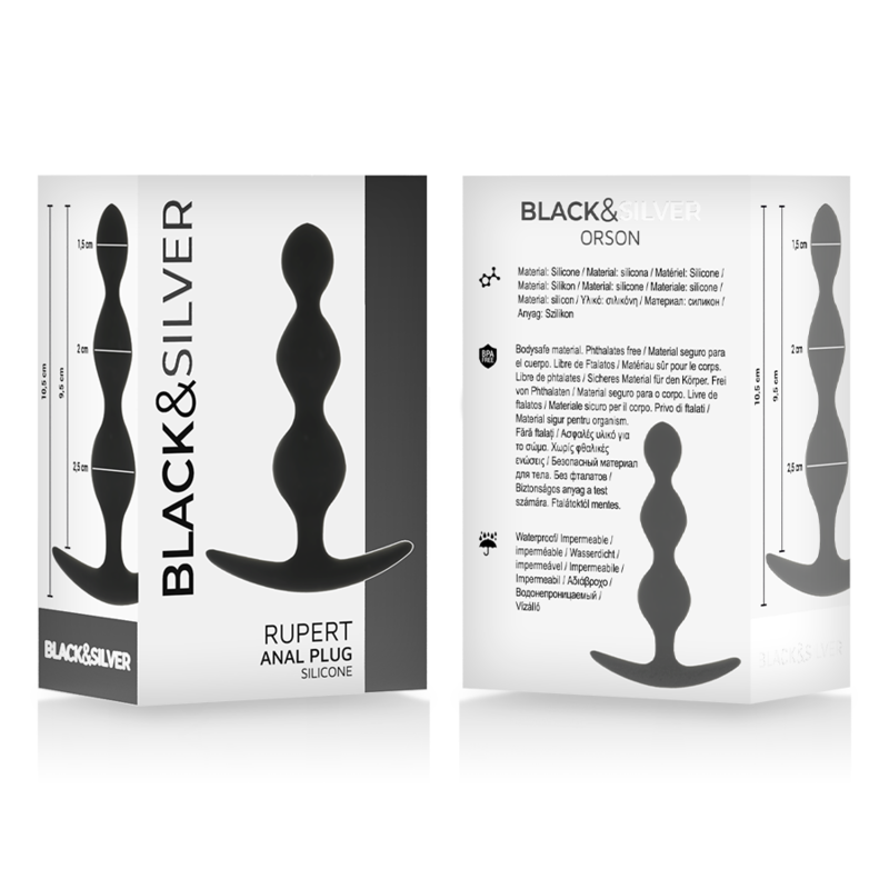 BLACK&SILVER - RUPERT CADENA BOLAS ANALES 10 CM - Imagen 5