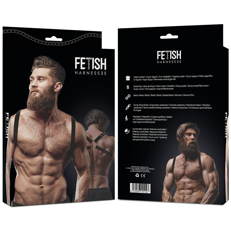 FETISH SUBMISSIVE ATTITUDE - ARNÉS ECOPIEL ESPALDA HOMBRE - Imagen 2
