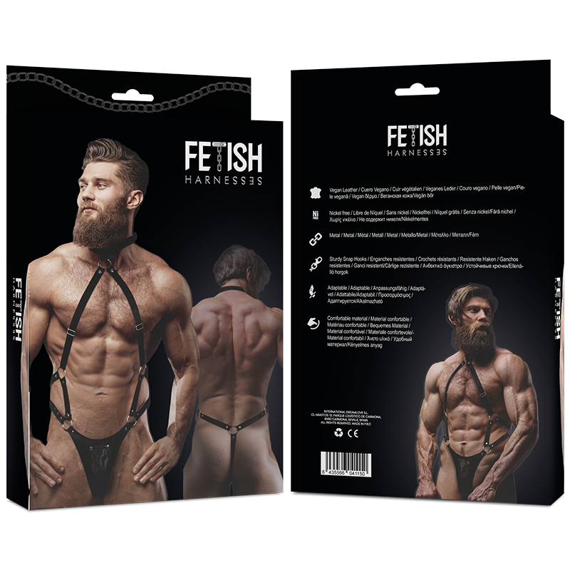 FETISH SUBMISSIVE ATTITUDE - ARNÉS ECOPIEL JOCK STRAP HOMBRE - Imagen 2