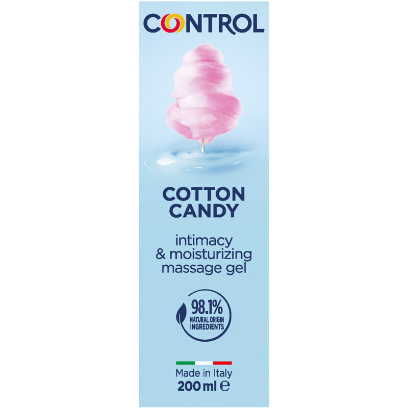 CONTROL - MASAJE GEL 3 EN 1 ALGODÓN DE AZÚCAR 200 ML - Imagen 2