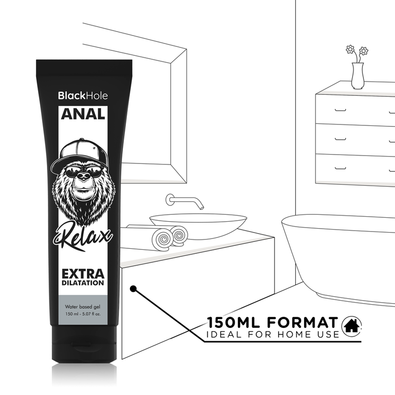 BLACK HOLE - GEL BASE AGUA DILATACIÓN ANAL 150 ML - Imagen 5