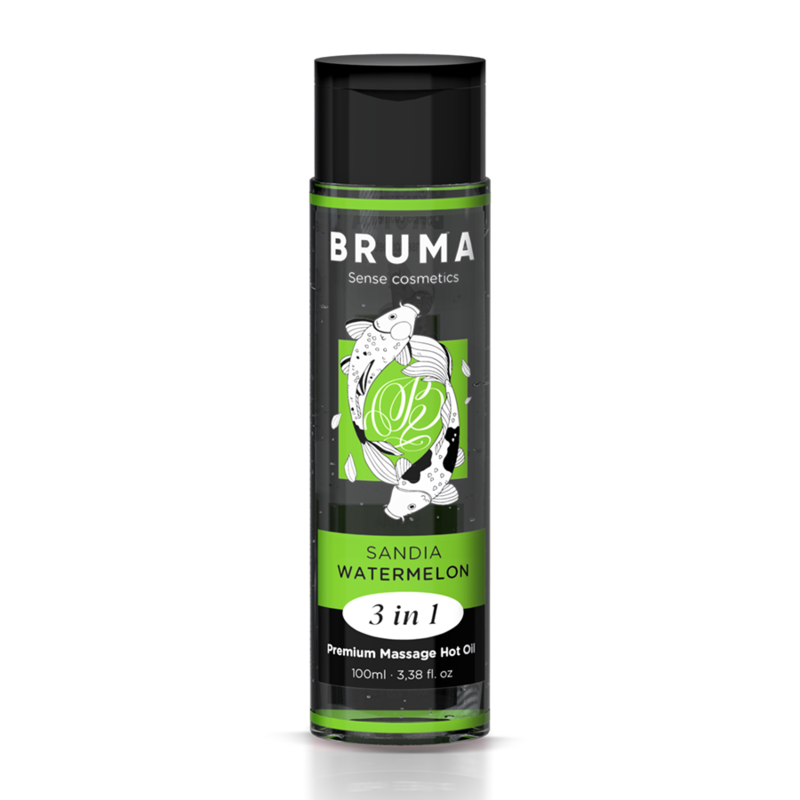 BRUMA - ACEITE DE MASAJE PREMIUM EFECTO CALOR SABOR SANDÍA 3 EN 1 - 100 ML - Imagen 2