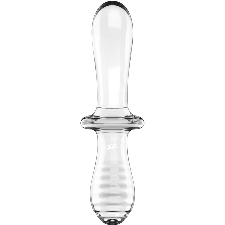 SATISFYER - DOUBLE CRYSTAL DILDO TRANSPARENTE - Imagen 4