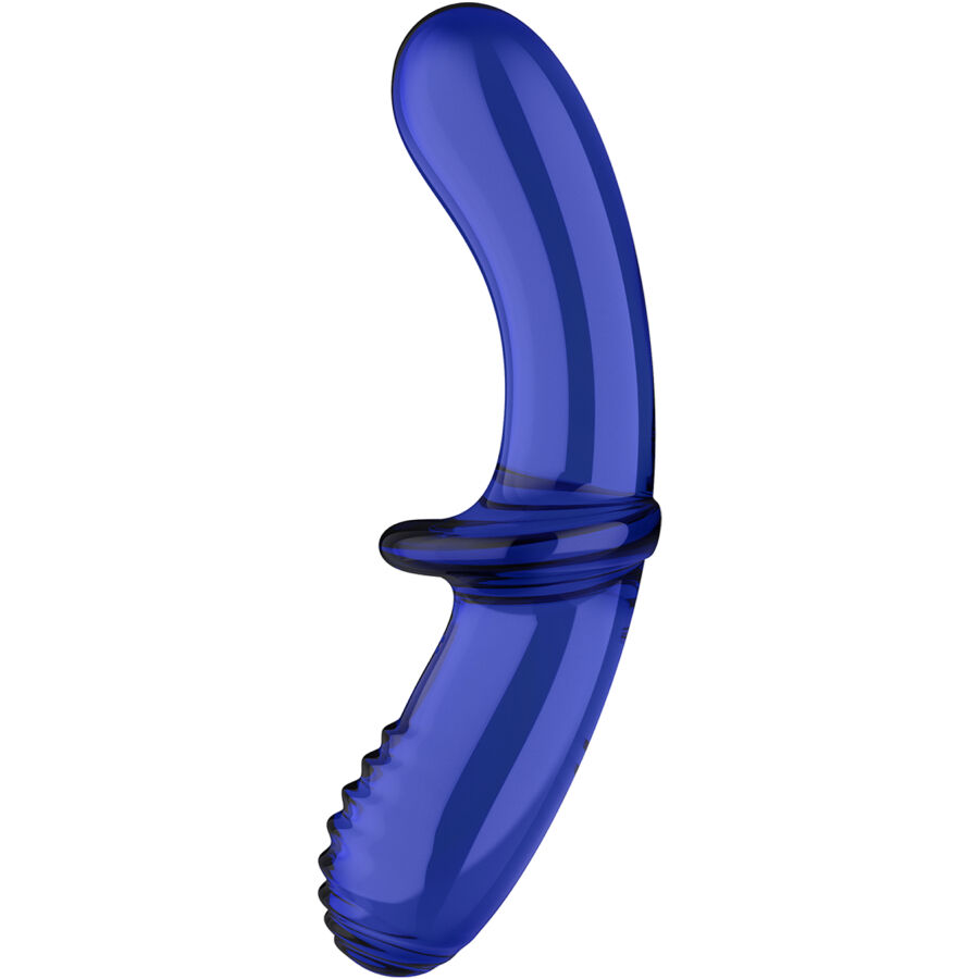 SATISFYER - DOUBLE CRYSTAL DILDO AZUL - Imagen 2