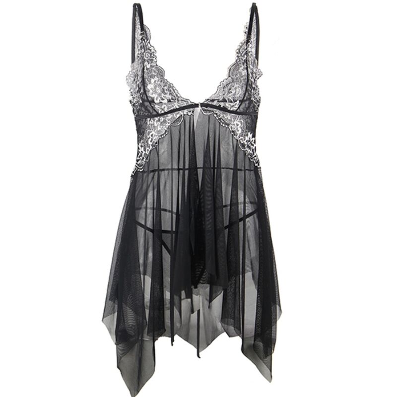 SUBBLIME - BABYDOLL TELA TUL PECHO ENCAJE S/M - Imagen 5