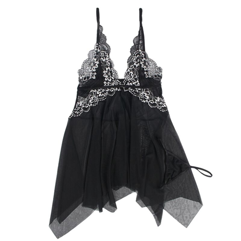 SUBBLIME - BABYDOLL TELA TUL PECHO ENCAJE L/XL - Imagen 4