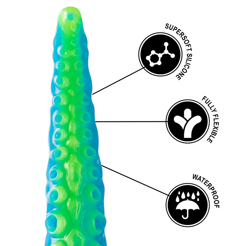 EPIC - SCYLLA DILDO TENTÁCULO FINO FLUORESCENTE TAMAÑO PEQUEÑO - Imagen 7