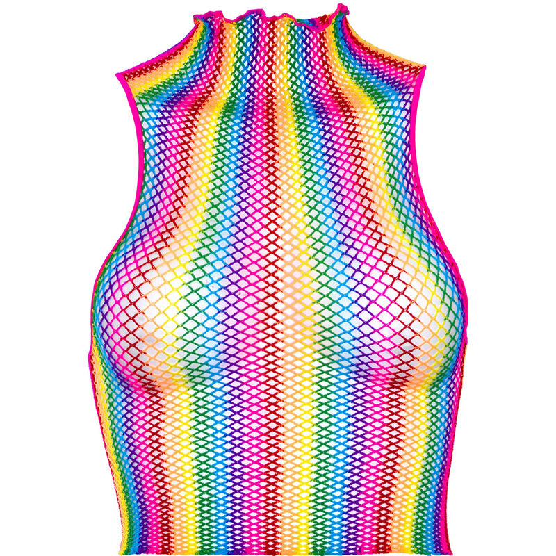 LEG AVENUE - TOP DE REJILLA MULTICOLOR - Imagen 3