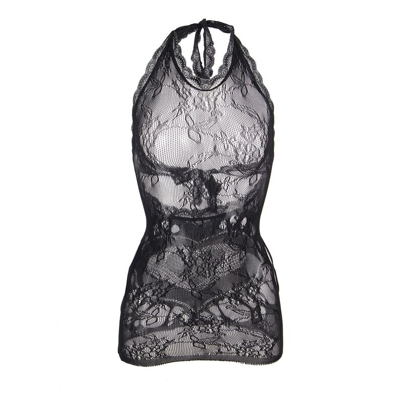 SUBBLIME - 952075 VESTIDO CORTO DE REJILLA CON ESPALDA DESCUBIERTA Y DETALLE DE CORAZÓN NEGRO TALLA ÚNICA - Imagen 5