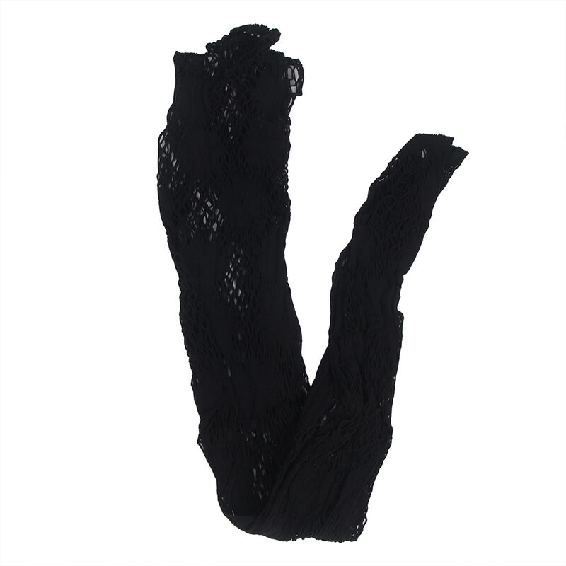 SUBBLIME - 952129 BODYSTOCKING DE REJILLA CON DISEÑO DE VESTIDO Y DETALLES FLORALES NEGRO TALLA ÚNICA - Imagen 5