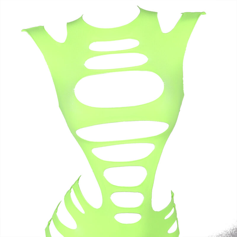 SUBBLIME - 952280 VESTIDO DE REJILLA ELÁSTICO MANGA LARGA VERDE TALLA ÚNICA - Imagen 6