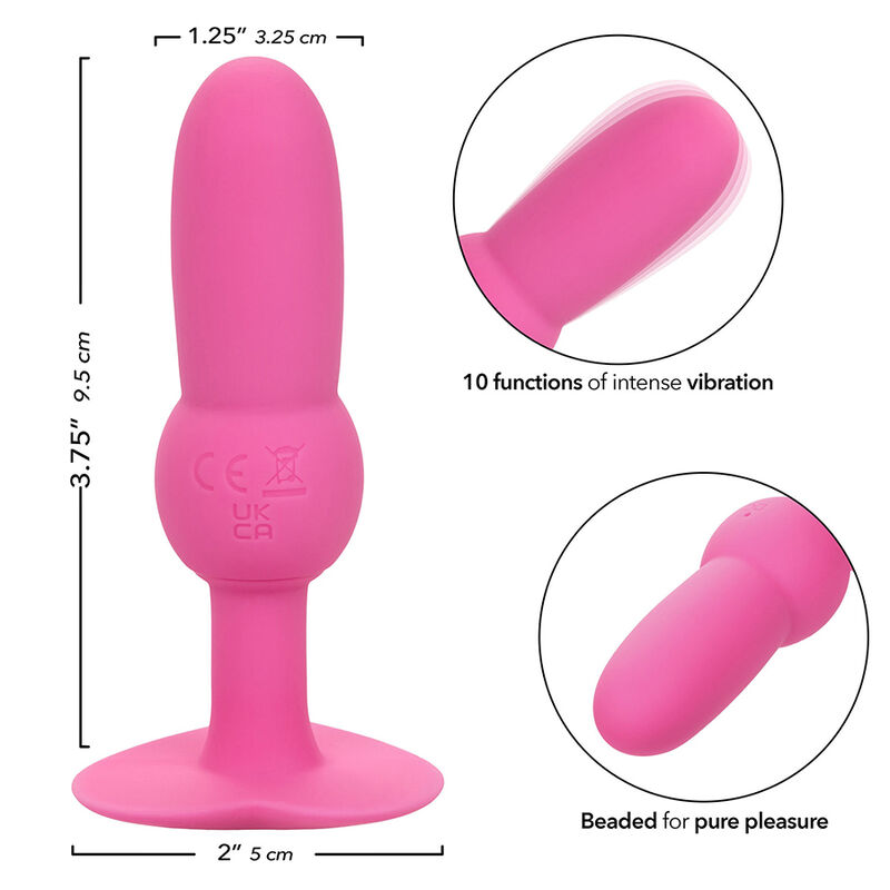 CALEXOTICS - FIRST TIME PLUG ANAL CON CUENCAS 10 VIBRACIONES ROSA - Imagen 7