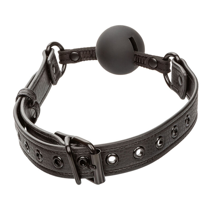 CALEXOTICS - NOCTURNAL MORDAZA DE BOLA SILICONA NEGRO - Imagen 3