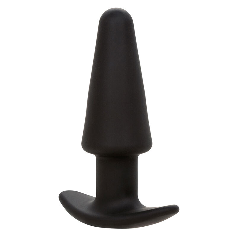 CALEXOTICS - ROCK BOTTOM PLUG ANAL CÓNICO 10 VIBRACIONES SILICONA NEGRO - Imagen 3