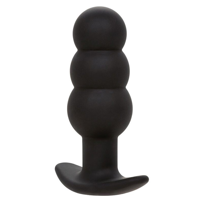 CALEXOTICS - ROCK BOTTOM PLUG ANAL CON CUENTAS 10 VIBRACIONES SILICONA NEGRO - Imagen 3