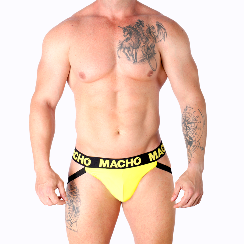 MACHO - MX25A JOCK AMARILLO LYCRA XL - Imagen 5