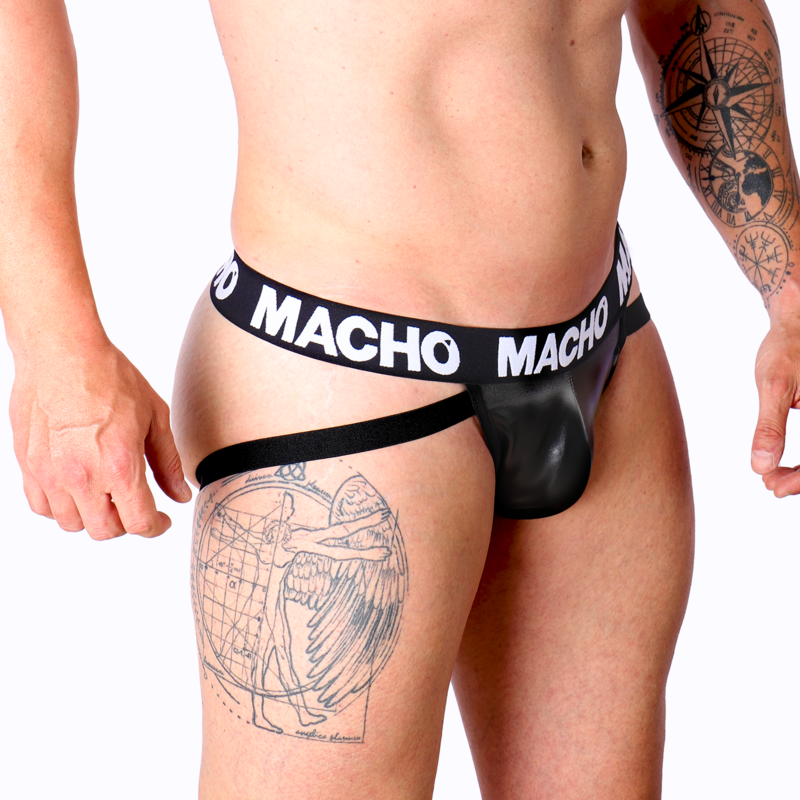 MACHO - MX25NC JOCK CUERO NEGRO xl - Imagen 2