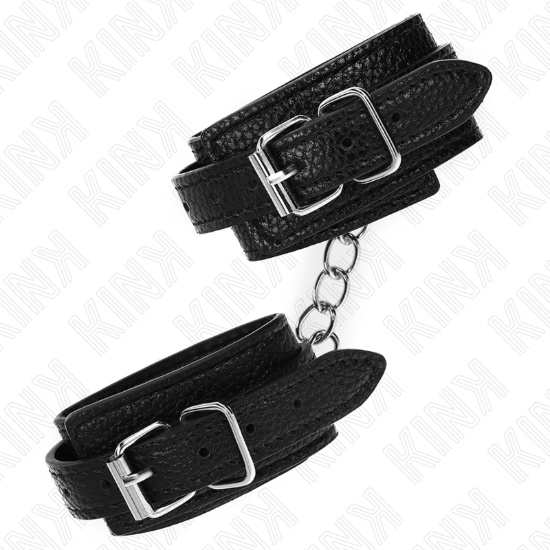 KINK - MUÑEQUERAS ESTILO SERPIENTE NEGRO AJUSTABLE 20-28 CM X 5.4 CM - Imagen 3