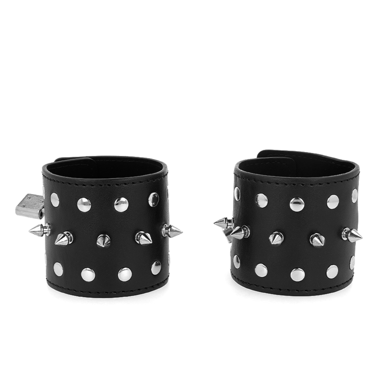 KINK - MUÑEQUERAS ESTILO PUNK CON PINCHOS 25 X 6 CM - Imagen 2