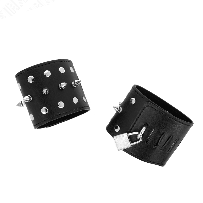 KINK - MUÑEQUERAS ESTILO PUNK CON PINCHOS 25 X 6 CM - Imagen 3