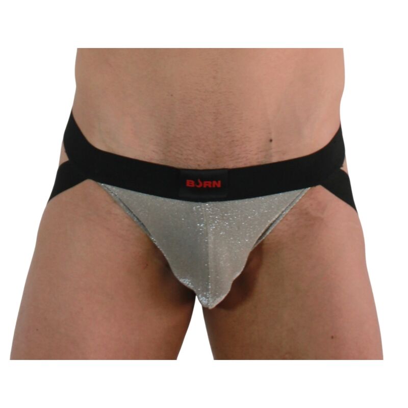 BURN - 001 JOCK BRILLANTE BEIGE / NEGRO M - Imagen 2