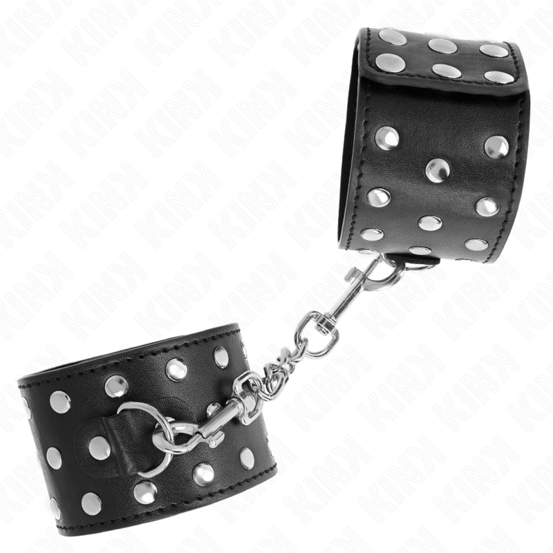 KINK - MUÑEQUERAS ESTILO PUNK AJUSTABLE 19-24 CM X 5.5 CM - Imagen 2