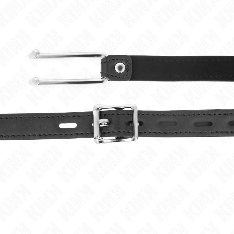 KINK - MORDAZA GANCHO DE METAL 11.5 CM CON CORREA DE POLIPIEL AJUSTABLE 39-58 CM X 2 CM - Imagen 4