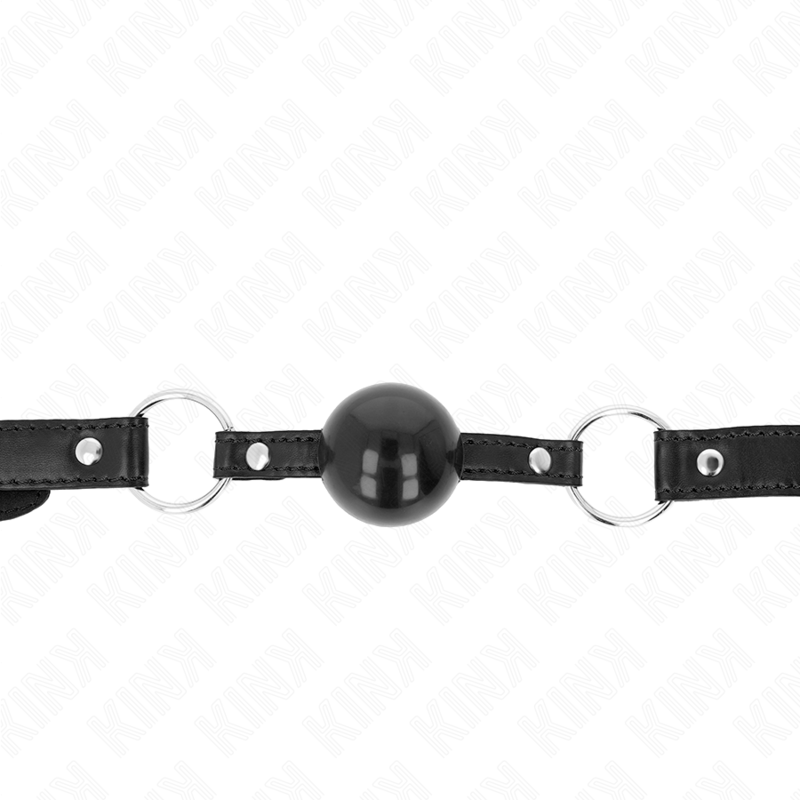 KINK - MORDAZA DE BOLA 4 CM TPE NEGRO 60 x 2 CM - Imagen 3