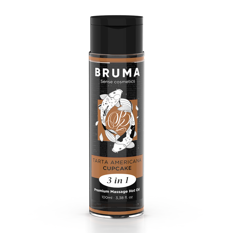 BRUMA - ACEITE DE MASAJE PREMIUM EFECTO CALOR SABOR TARTA AMERICANA 3 EN 1 - 100 ML - Imagen 2