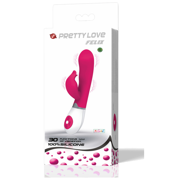 PRETTY LOVE - FLIRTATION VIBRADOR CON ESTIMULADOR FELIX - Imagen 2