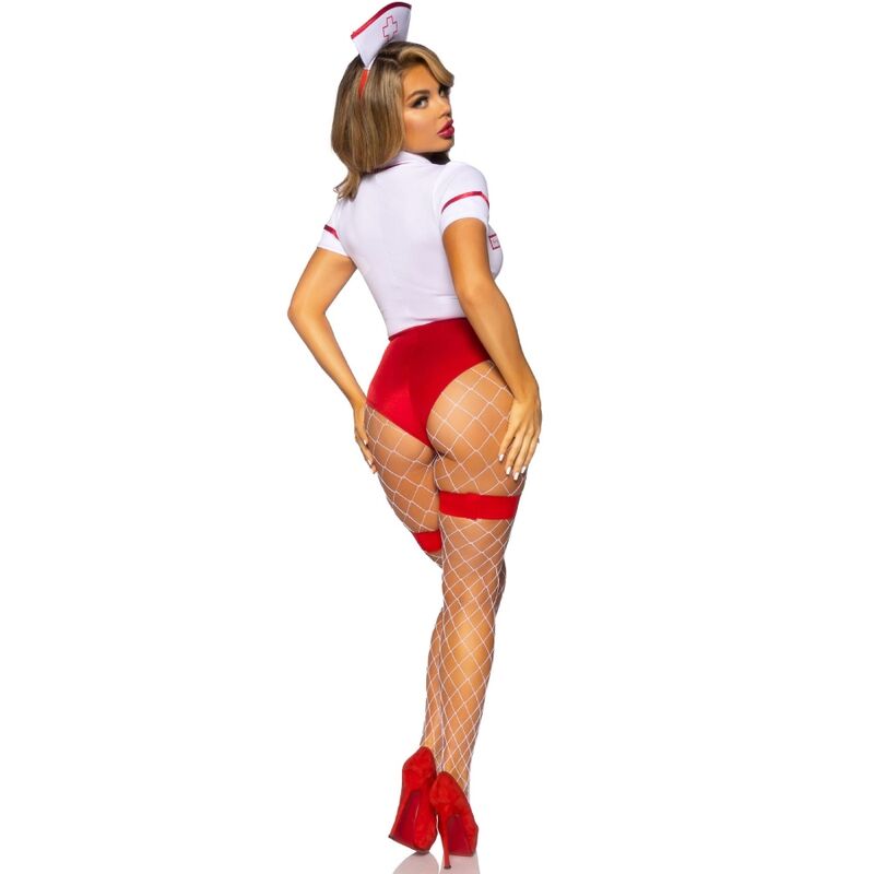 LEG AVENUE - DISFRAZ ENFERMERA SEXY ROJO/BLANCO M - Imagen 8