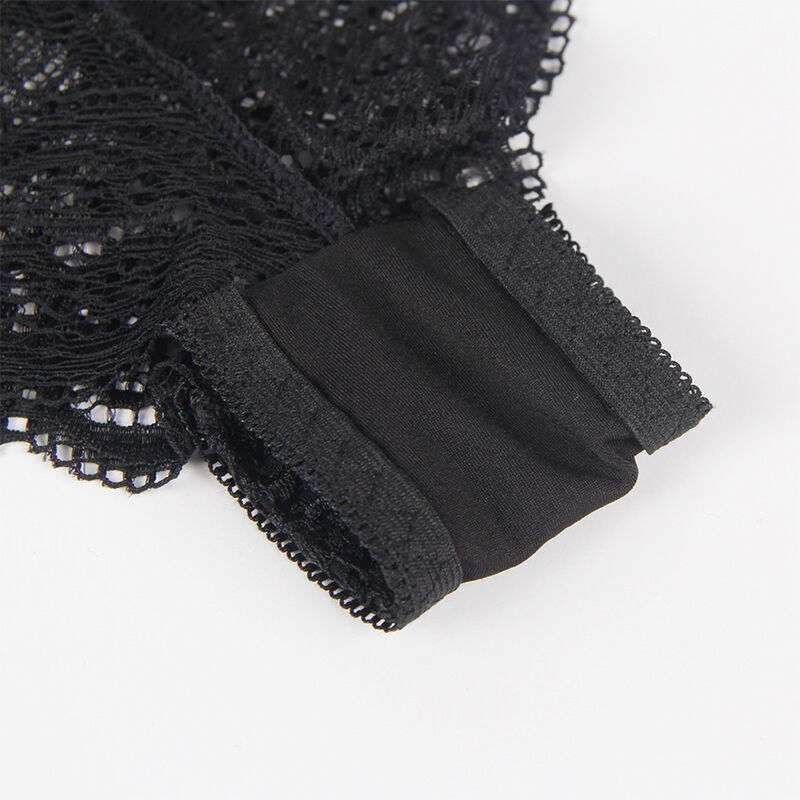 SUBBLIME - 953911 SET 3 PIEZAS ENCAJE Y SATEN NEGRO S/M - Imagen 10