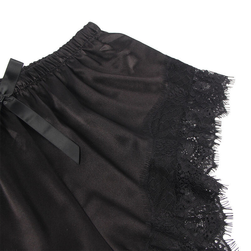 SUBBLIME - 953935 PIJAMA SEXY SATEN Y ENCAJE NEGRO S/M - Imagen 6