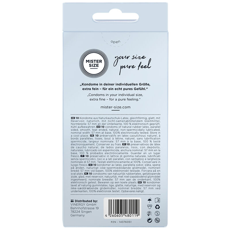 MISTER SIZE - PRESERVATIVOS TALLA L 57 MM (10 UNIDADES) - Imagen 3