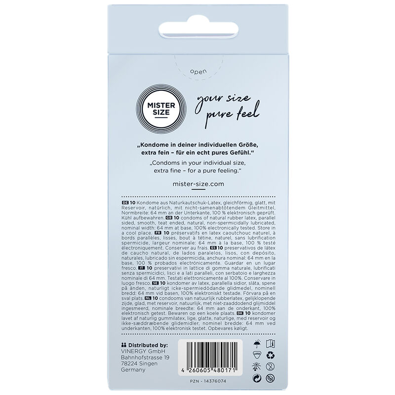 MISTER SIZE - PRESERVATIVOS TALLA XXL 64 MM (10 UNIDADES) - Imagen 3