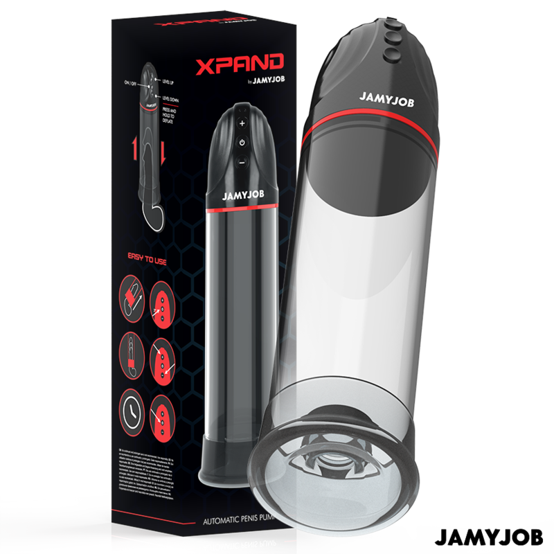 JAMYJOB - XPAND BOMBA AUTOMÁTICA 3 NIVELES DE SUCCIONADOR GRIS - Imagen 2