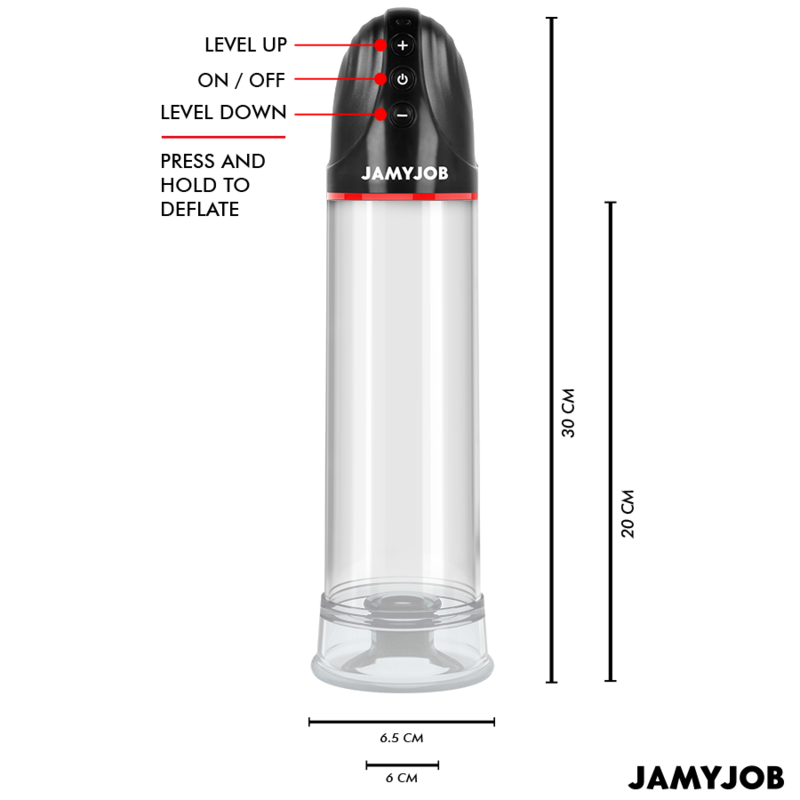 JAMYJOB - XPAND BOMBA AUTOMÁTICA 3 NIVELES DE SUCCIONADOR GRIS - Imagen 3