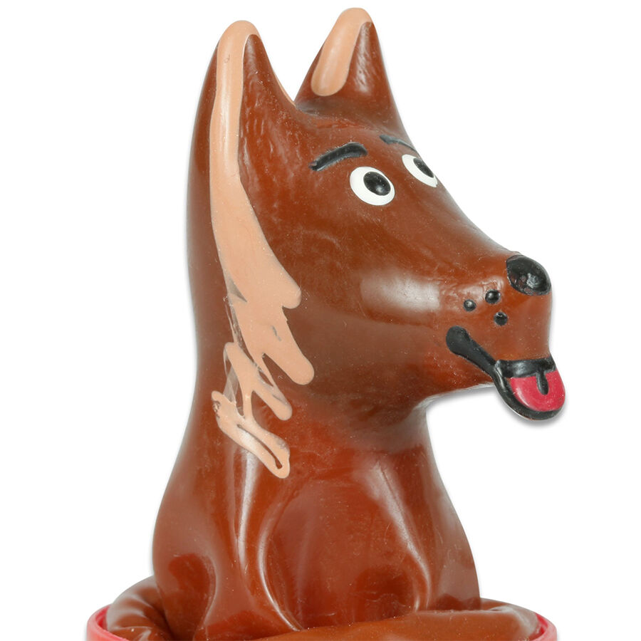 CONDOMERIE - PRESERVATIVO DECORATIVO PINTADO A MANO PERRO - Imagen 2