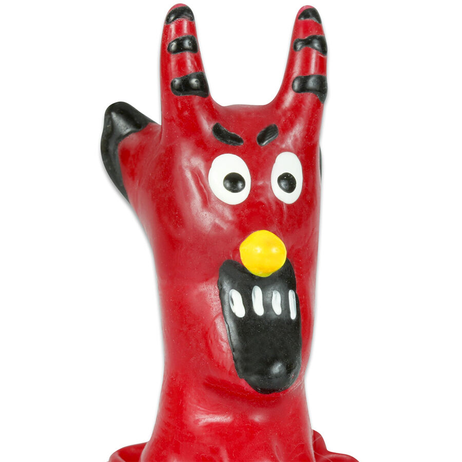 CONDOMERIE - PRESERVATIVO DECORATIVO PINTADO A MANO DIABLO ROJO - Imagen 2