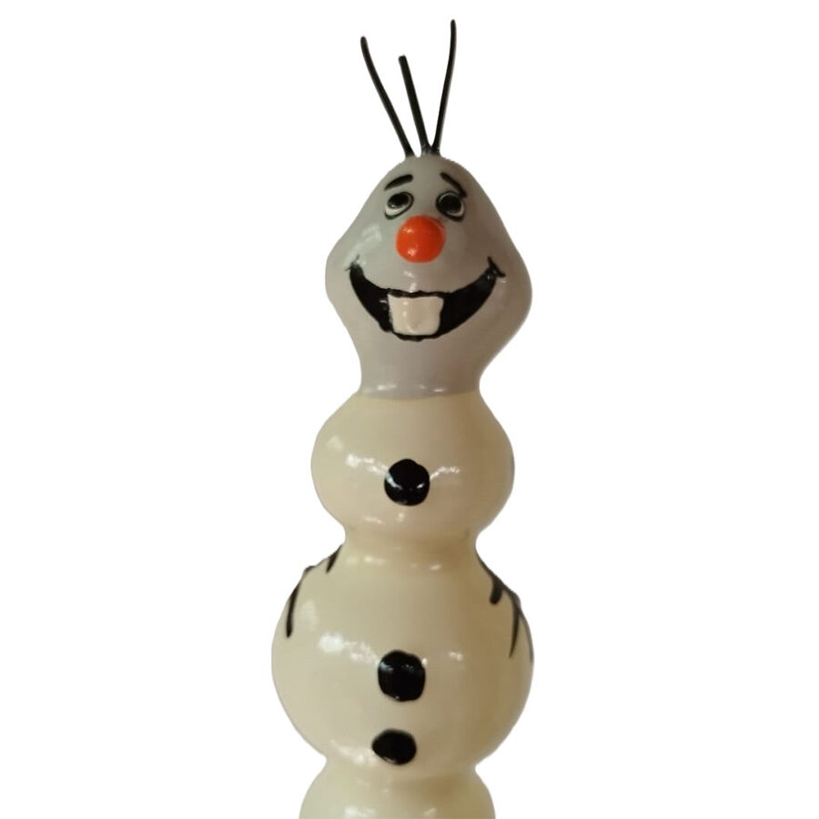 CONDOMERIE - PRESERVATIVO DECORATIVO PINTADO A MANO LINDO MUÑECO DE NIEVE XL