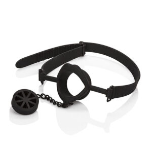 CALEXOTICS - SCANDAL MORDAZA CON TAPÓN DE SILICONA NEGRO
